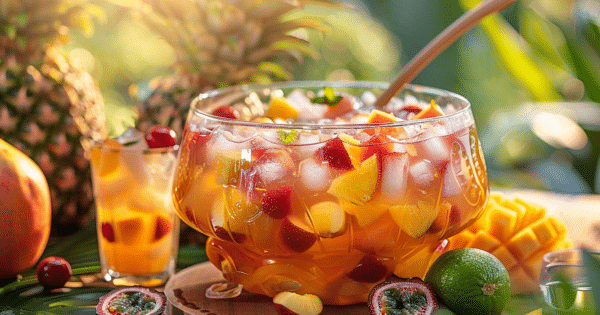 Préparez un punch exotique : recette facile pour 20 personnes - Web