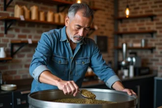 Torréfaction du café pour révéler ses arômes et saveurs