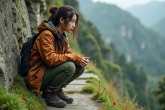 Pistils d'udumbara dans Genshin Impact sur fond de paysage fantastique
