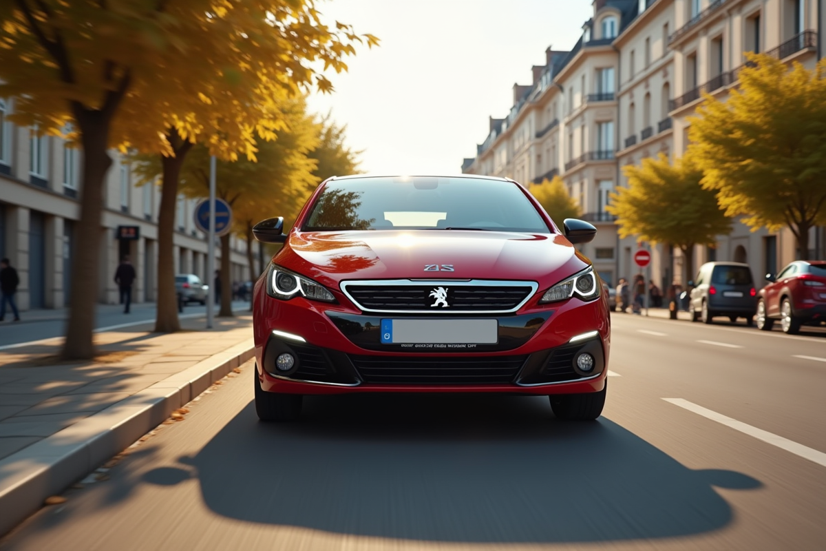 Peugeot 308 GTI en conduite urbaine en France