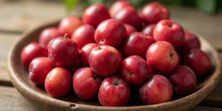 Quetsches fraîches sur une table en bois rustique